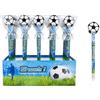 BARATTI Set di 24 matite di legno con gommino, pensierino per Comunioni, compleanni, asili, scuole e feste, Bomboniere Battesimo Comunione Natale Scuola (Calcio)