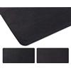 moaupr Tappetino per Mouse, Sottomano da Scrivania Doppia Faccia Tovaglietta Multifunzionale Impermeabile per Ufficio, Scrivania per Studenti Nero+Nero 50x60cm/19.69x23.62in