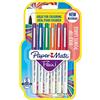 Paper Mate Papermate 95238 Blister 6 Pennarelli Flair Nylon, Colori Assortiti, Bold