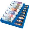 Aurora Store.it Vassoio Portamonete e Banconote Euro per Cassa/Cassetto/Bancone 15 scomparti 25x35x h.4,5cm separatore soldi euro cassa contenitore da banco