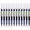 Gullor Penne roller a inchiostro liquido, punta fine da 0,5 mm, ad asciugatura rapida, per scrivere, appunti e disegni, inchiostro blu, 12 pezzi