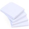 EVG 8 Blocchetti di Foglietti Adesivi Bianchi (Quadrati) | 100 Fogli per Blocchetto 76 x 76 mm (3 x 3) | Design Pulito e Minimalista per Memo Ufficio, Appunti di Studio e Promemoria Organizzati