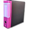 LogicaShop UBOX Raccoglitori ad Anelli A4 Grandi con Custodia, Faldoni Archivio, Classificatori Documenti Dossier Ufficio, Dox Registratore a Leva Raccoglitore (1Pz Protocollo, Viola, Dorso 8)