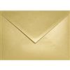 Netuno 25 buste lettere perlate oro formato C6 11,4 x 16,2 cm 110g Sirio Pearl Aurum buste in carta perlescente colorate eleganti per inviti matrimonio compleanno battesimo Natale Pasqua