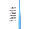 Gullor Calligrafia Dip Penne Manga Artista Cartone Animato Disegno Fumetto Kit di Pittura Strumento con 6 Pennini, LakeBlue