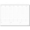 calendari.it Planner settimanale NEUTRA grande da scrivania agenda perpetua sottomano da tavolo con giorni stampati e spirale metallica. Formato A3-42x30 cm - 53 fogli