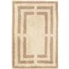 RugVista Chateau, Tappetino da bagno, Moderni, 60 x 90 cm, Rettangolare, Pelo medio, Lavabile in lavatrice, Natural/Beige