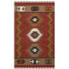 CASAVANI - Tappeto Kilim Reversibile 3x5 Multicolore in Lana e Iuta, Tessuto a Mano per Interni ed Esterni, Trama Piatta, Alto Traffico, Zona Lago Casa