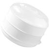 JINGLING Vaporiera multistrato, forno a microonde, pentola a vapore per la cucina, rotonda, forno a microonde, cottura a vapore, ricetta, pieghevole, lavabile in lavastoviglie