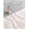 RugVista Breeze, Tappeto, Moderni, 70 x 150 cm, Rettangolare, Pelo corto, Soggiorno, Camera da letto, Corridoio, Lavabile in lavatrice, Bianco