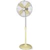 Zephir, Ventilatore a Pavimento, Ventilatore in Metallo, Colore Crema, Diametro 40 cm, 3 Velocità, 4 Pale, Inclinazione regolabile, Oscillante, Griglia di Sicurezza, Regolabile in Altezza
