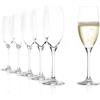 Stölzle Lausitz Calici da Champagne Classic Set di 6, 240 ml - Flûte Eleganti in Cristallo per Prosecco & Spumanti - Lavabili in Lavastoviglie & Made in Germany