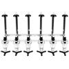 RELOVE Portabottiglie da Parete, Dispenser Dosatore in Alluminio per 6 Bottiglie, Bar Butler a Parete per Bevande Alcoliche, Ideale per Party e Bar