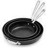all-clad HA1 antiaderente, set di 3 padelle con manico lungo, 20,3 cm, 25,4 cm e 30,5 cm