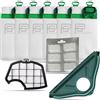 PIESSEONLINE Kit Risparmio 6 Sacchetti Folletto VK140 con Profumatori 6 pezzi, 1 Filtro Griglia Motore, 1 Sottospazzola | Ricambi Compatibili per Folletto VK140 | Soluzione Tutto-in-Uno per Casa Sempre Pulita
