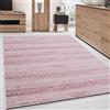 Carpettex Moderno Tappeto per Soggiorno 120x170 cm Rosa, Design Moderno Monocromatico Tappeto Rettangolare a Pelo Corto per Cucina, Sala da Pranzo e Camera da Letto, Extra Morbido e Facile da Pulire