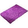 Cicilin Tappeto da bagno in microfibra spessa, morbida e assorbente, in ciniglia con base in gomma, antiscivolo, lavabile in lavatrice per pavimento del bagno, vasca e doccia (Viola) 70 x 140 cm