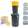 cunnyend Mulino per cereali elettrico 1000 W, macinacaffè con 5 setacci, macinacaffè grano di soia, serbatoio 25 l, maniglia per il trasporto, per uso domestico e agricolo professionale, macinino per cereali