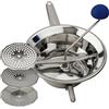 Virsus Passatutto in acciaio inox 18/10, DIAMETRO 20cm, 3 Dischi in dotazione, passaverdure manuale antiruggine per schiacciare patate, verdure, legumi, zuppe, salse, pomodori, Made in Italy