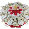 Sindy Bomboniere Torta bomboniere cresima pendente appendino chiave + centrale cuore mitria confetti inclusi (18 fette)
