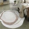 Mazovia Tappeto Moderno dal Design Astratto Irregolare a Pelo Corto Grande per Salotto - Tappeti per Camera Doppia, Camera da Letto e Sala da Pranzo - Beige - 160 x 220 cm