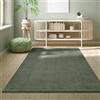 the carpet Relax Tappeto moderno a pelo corto, soggiorno, fondo antiscivolo, lavabile fino a 30 gradi, morbidissimo, aspetto pelliccia, Verde 2, 120 x 160 cm