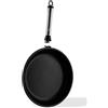 Tangherò Padella Bassa Antiaderente Con Manico Removibile In Acciaio Inox 28cm, Alluminio Pressofuso Rivestimento Diamantato Per Cucina- PB28T