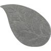emmevi Tappeto Foglia Bagno Puro Cotone Morbido Camera Scendi Letto Assorbente Lavabile Mod.LEAF GRIGIO (F)