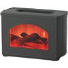 WAZUBC Umidificatore a Fiamma Simulata Umidificatore USB Silenzioso per Aromaterapia con Luce Notturna per Camera da Letto, Ufficio, Viaggi (nero)