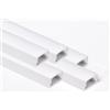 AFTERTECH 5x 2metri (10M) 1207 12x7mm Profilo Alluminio SILVER Minimal Per Strisce Strip LED Barra Rigida INTERA 2MT + Copertura BIANCA (5x 2metri 1207 milk)