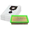 Invest - Sacchetti per aspirapolvere compatibili con Kärcher 2.889-154.0, NT 30/1 Tact Te L, NT 30/1 Tact Te M, NT 30/1 Tact L, NT 30/1 Ap Te L, NT 30/1 Ap L, 30 L - Sacchetti filtro di ricambio