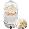 Generico Cottore Di Uova Elettrico | Bollitore Automatico A 3 Livelli Per Uova Sode,Spegnimento Automatico Per Mais Gnocchi Zuppa
