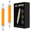 COITROZR 10W R7S 118mm LED Lampadina Warm White 2700K-3000K 110V / 230V Super Bright Cob Light NO Flicker equivalente R7S J118 Lampada alogena, per lampada da parete Lampada da terra,2pcs