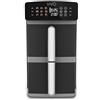 CLASSE ITALY Friggitrice ad Aria Doppio Cestello Verticale, Capacità 11 Lt, Doppia Resistenza, Cottura su 4 Livelli, Funzione Sync & Match, 9 Programmi, Senza PFAS, Temperatura da 60° a 220°, 2400W