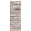 carpetfine Tappeto a tessitura Kilim Chindi passatoia Taupe 60x180 cm | Tappeto moderno per soggiorno e camera da letto