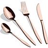 BerlingerHaus BERLINGER HAUS Set di posate da 24 pezzi, linea oro rosa metallizzato, elegante e di alta qualità