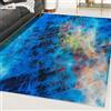 Mazovia Tappeto Salotto Moderno - Tapeto Stampato a Pelo Corto - Morbido Tappeto Camera da Letto - Antiscivolo Tapeto TOSCANA - Tappeto Salotto Motivo Astratto - Multicolore Blu 160x230cm