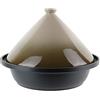 WEB2O Tajine in acciaio inox per fornelli a induzione e in vetroceramica, 30,20 x 30,20 x 23 cm, colore: Tortora