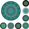 GZQIAWY Tappeto vintage nordico Tappeto rotondo Tappeto circolare Tappeto da bagno Tappetino per la decorazione della casa per tappeti da cucina per soggiorno 70 x 70 cm