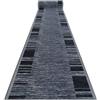 rugsx Passatoia corridoio Adagio grigio - Antiscivolo, moderna e resistente, ideale per cucina, soggiorno e ingresso, 110x310 cm