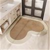 Générique Tappeto da bagno a forma di cuore, in finta cashmere, tappetino da bagno spesso e assorbente, tappetino assorbente e antiscivolo, lavabile in lavatrice, tappetino per camera da letto