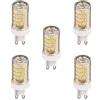 TECNOLUX EURO Lampadina LED G9 220 V 3000 K luce amaria 10 W (5 unità)