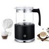 Irishom 600W Montalatte elettrico automatico da 250 ml,Macchina per schiuma calda/fredda,tazza trasparente/controllo touch/funzionamento silenzioso,per espresso Cioccolata calda Latte-nero