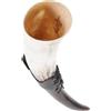 Zerodeko Boccale di Corno di Bue Grande Capacità, Tazza da Bere Decorativa in Corno Fatta a Mano, Bicchiere per Vino e Birra, Decorazione Vintage per Casa e Sala da Pranzo, Dimensioni
