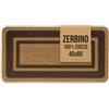Tomaino - Zerbino Ingresso Esterno Cocco - Tappeto in Fibra di Cocco Naturale Antiscivolo - Tappetino per Esterno Porta Ufficio, Negozio, Casa (Marrone, 40x80)