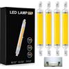 COITROZR LED R7S 118mm Bianco freddo 6000K, 10W Sostituire Alogena R7S J118 100W, AC220V-240V 1000LM 360° Luce R7S Lampadina LED COB 118mm lineare, per parete/lampada da terra,4pcs