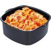 Hapivida Accessorio per friggitrice ad aria calda, forma quadrata, per torte, pane, HD9925, HD9860, HD9905/01 (16,5 cm)