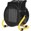 STAK BY VELAMP Stak termoventilatore da officina 3000W - generatore d'aria calda con elemento riscaldante in ceramica - Protezione IP20 con funzione ventilatore e testa inclinabile