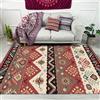 Tappeti Design Tappeto Rettangolo Morbido 120 X 160 CM Stile etnico retrò multicolore rosso, marrone, beige, bianco e nero Tappeti Home Decorate Tappeti Home Morbida Carpets 120x160cm