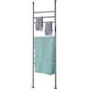 NIGORIY Scaldasalviette elettrico da 150 W, autonomo, radiatore da bagno, elettrico, a 9 travi, asciuga asciugamani elettrico, 45 ~ 70 °C, gamma di regolazione della temperatura LED Touch con IPX4 (grigio)